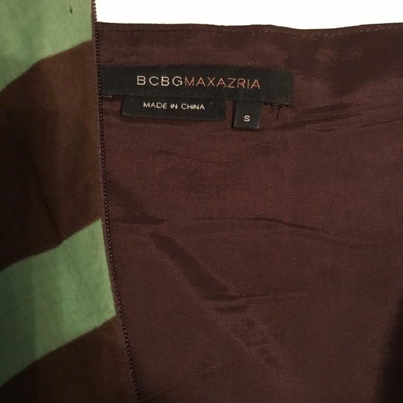 BCBGmaxazria green cotton dress size small - Picture 6 of 8